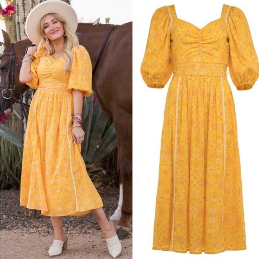 Ivy City Co Tuscan Sun Midi Dress